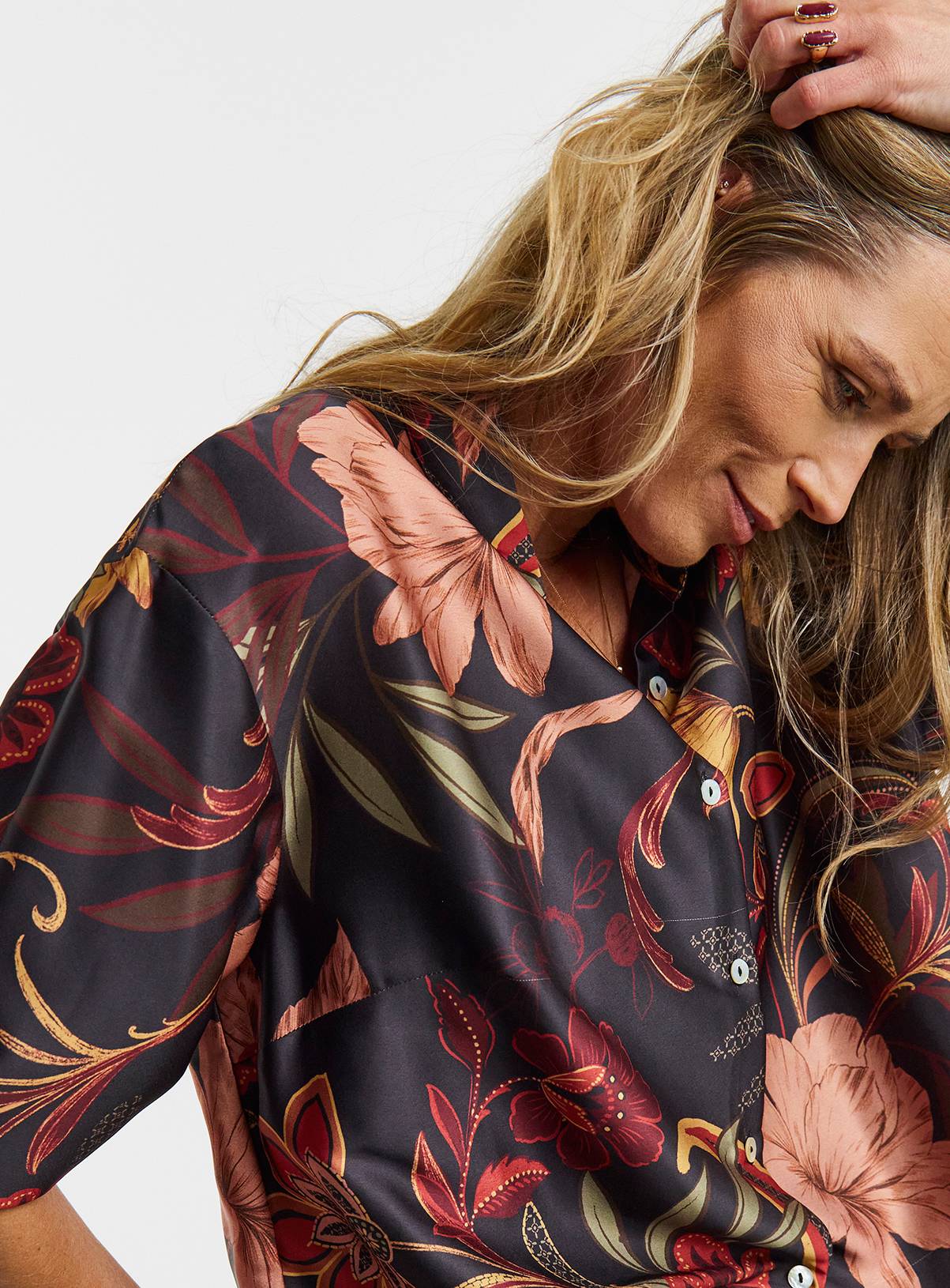 JD WILLIAMS Satin Long Sleeve Shirt 10 - Image 4